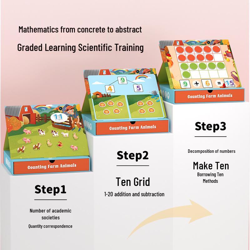 Magnetic Farm Animals Ten-Frame: Children s Educational Toy for Number Sense, Addition & Subtraction.
Magnetic Farm Animals Ten-Frame: Children s Educational Toy for Number Sense, Addition & Subtraction.