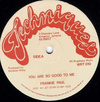 12inch Record FRANKIE PAUL / LITTLE KIRK - You Are So Good To Me / Baldhead Tr WRT010 Techniques Reggae, Ska & Dub Used
12inch Record FRANKIE PAUL / LITTLE KIRK - You Are So Good To Me / Baldhead Tr WRT010 Techniques Reggae, Ska & Dub Used