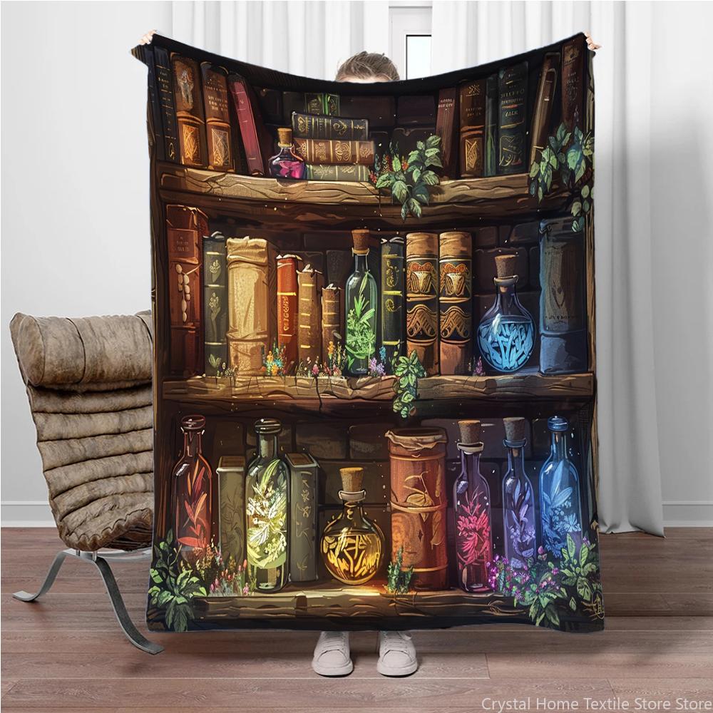 Flannel Throw Blanket Magic Bottle Bookshelf HD 3D Print,suitable for sofas,beds,offices,travel,camping chairs,warm blanket Gift 75cmx90cm
Flannel Throw Blanket Magic Bottle Bookshelf HD 3D Print,suitable for sofas,beds,offices,travel,camping chairs,warm blanket Gift 75cmx90cm