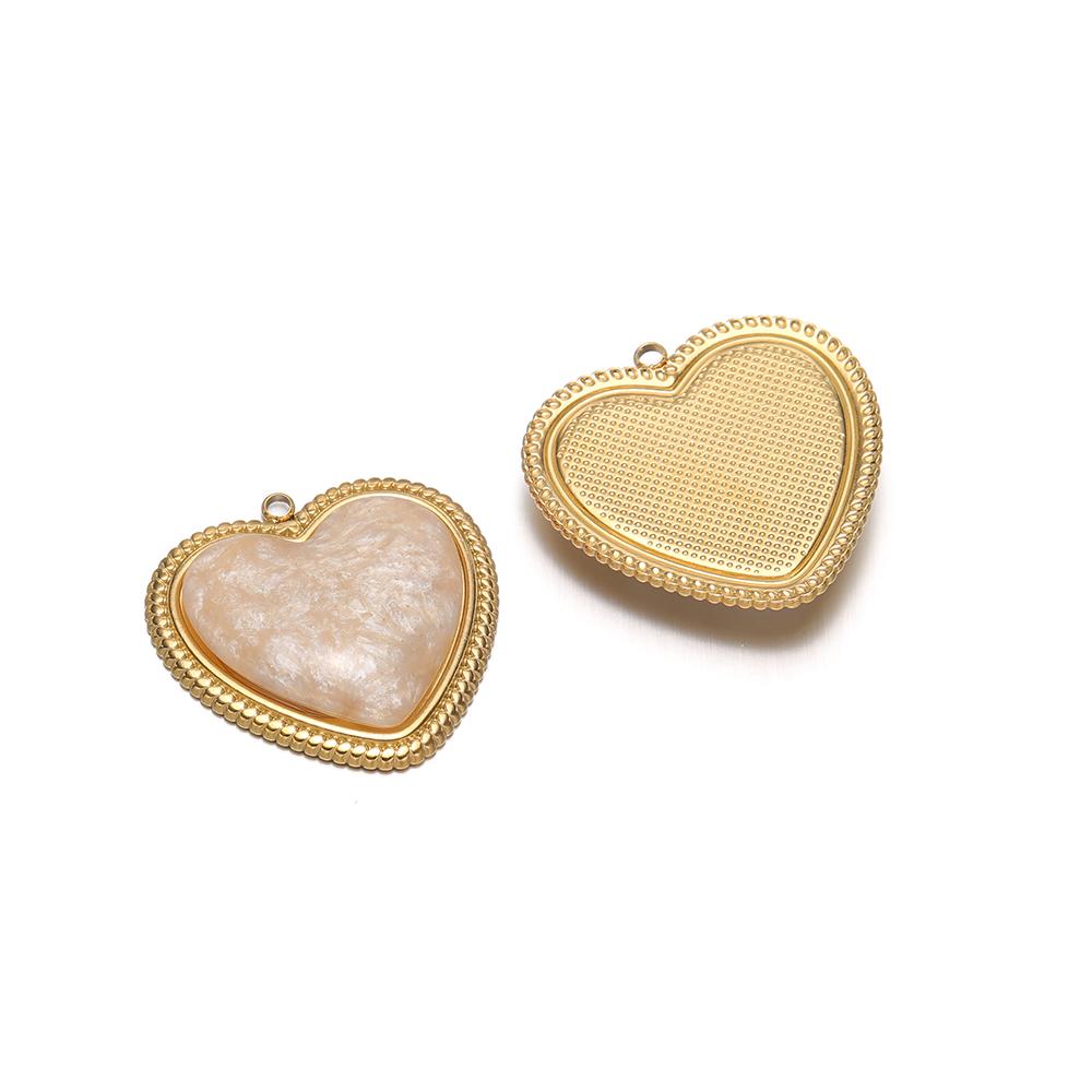 3pcs Stainless Steel Artificial Stone Heart Charms Pendants for DIY Jewelry Lovers Necklace Findings Supplies Earrings Making
3pcs Stainless Steel Artificial Stone Heart Charms Pendants for DIY Jewelry Lovers Necklace Findings Supplies Earrings Making