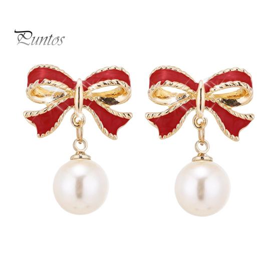 Сережки-бантики для жінок Висячі сережки-бантики зі штучними перлами Сережки-бантики на День Святого Валентина Ювелірні вироби Аксесуари Подарунки для дівчат рожевий червоний колір
Сережки-бантики для жінок Висячі сережки-бантики зі штучними перлами Сережки-бантики на День Святого Валентина Ювелірні вироби Аксесуари Подарунки для дівчат рожевий червоний колір