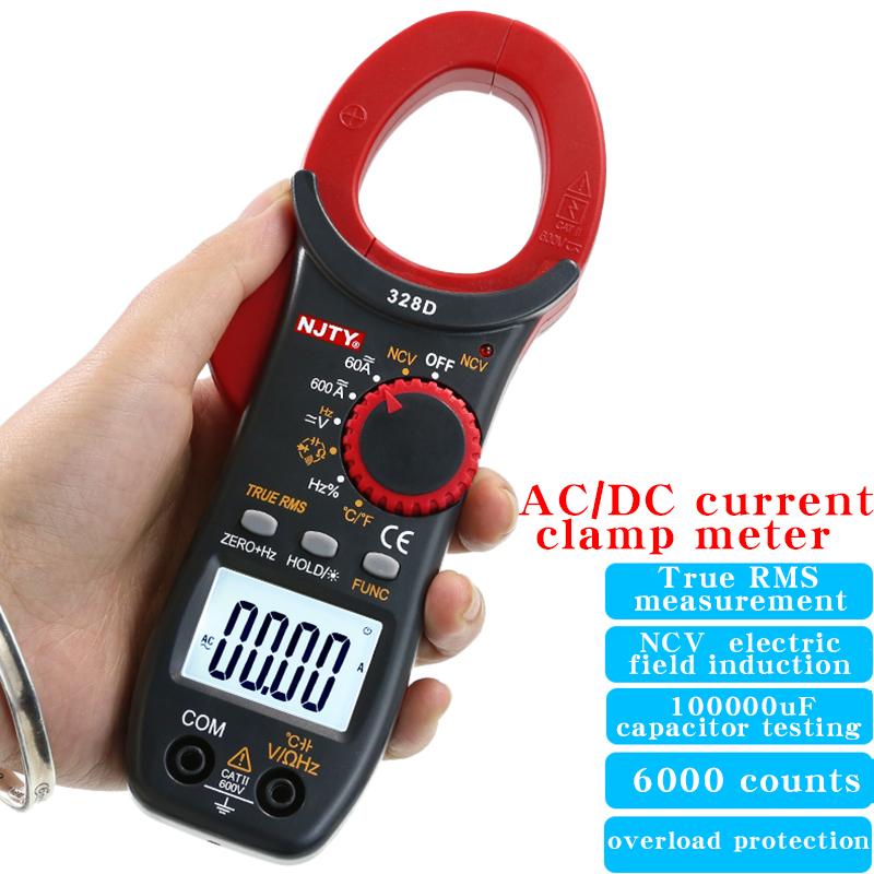NJTY 328D AC/DC Digital Clamp Meter High Precision Multimeter Clamp Ammeter Temperature Capacitance Clamp Meter
NJTY 328D AC/DC Digital Clamp Meter High Precision Multimeter Clamp Ammeter Temperature Capacitance Clamp Meter