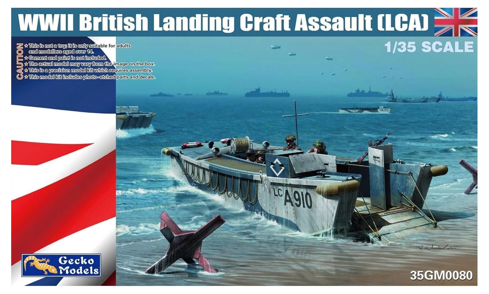 Gecko Model WWII British Army Landing Combat Craft Plastic Model GEC35GM0080 1/35 (LCA)
Gecko Model WWII British Army Landing Combat Craft Plastic Model GEC35GM0080 1/35 (LCA)