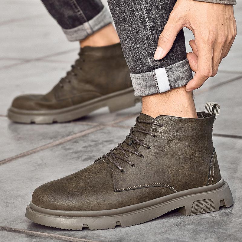 Hand-scratched Martin boots men s shoes spring and autumn boots medium-top men s boots British high-top short boots casual tooling shoes 38 чорний
Hand-scratched Martin boots men s shoes spring and autumn boots medium-top men s boots British high-top short boots casual tooling shoes 38 чорний