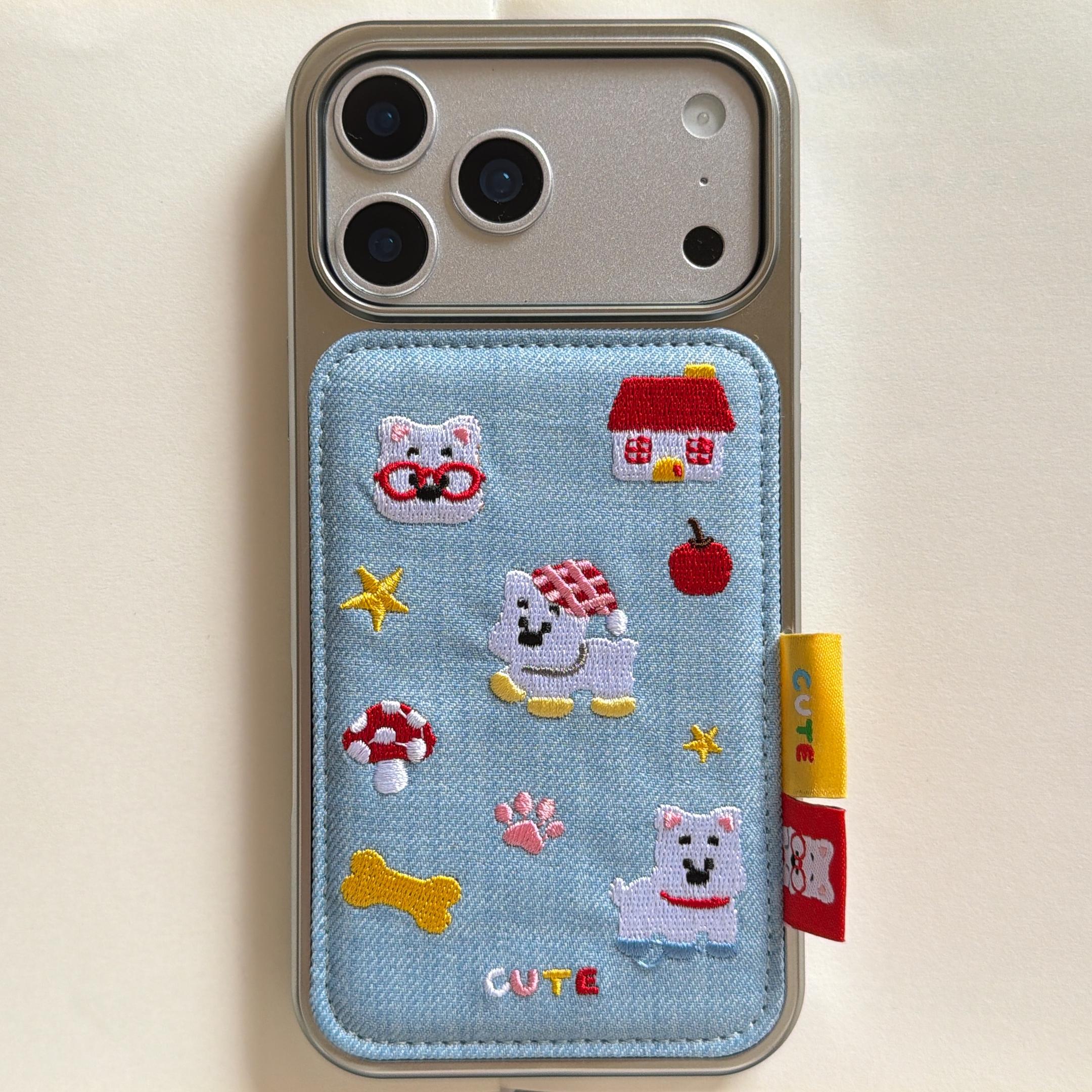 Vintage Denim Embroidered Puppy Phone Case For iPhone 17 16 15 14 Pro Max Cute Plush Beaded Lanyard Protective Cover for Women For iPhone 14
Vintage Denim Embroidered Puppy Phone Case For iPhone 17 16 15 14 Pro Max Cute Plush Beaded Lanyard Protective Cover for Women For iPhone 14