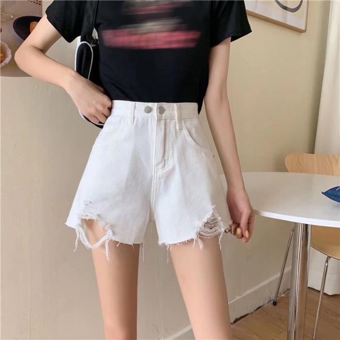 Niche Ripped Denim Shorts for Women, New Summer Style High Waist Loose Slimming A-line Wide-leg Pants Fur Edges XXL
Niche Ripped Denim Shorts for Women, New Summer Style High Waist Loose Slimming A-line Wide-leg Pants Fur Edges XXL