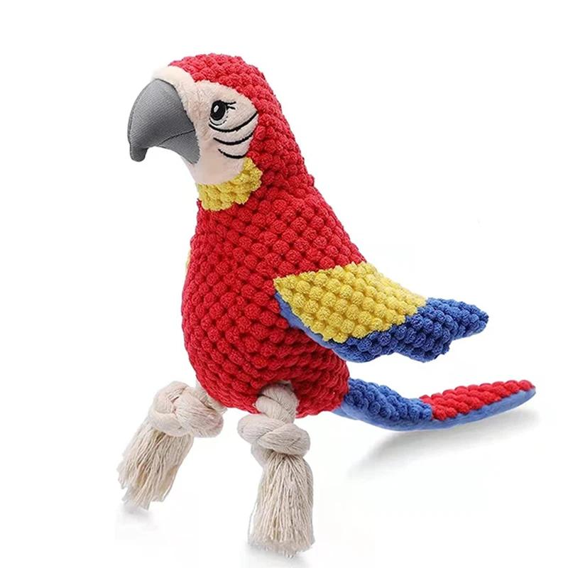 New plush parrot toy with knots to chew and grind teeth, interactive fun for pet dogs красный
New plush parrot toy with knots to chew and grind teeth, interactive fun for pet dogs красный