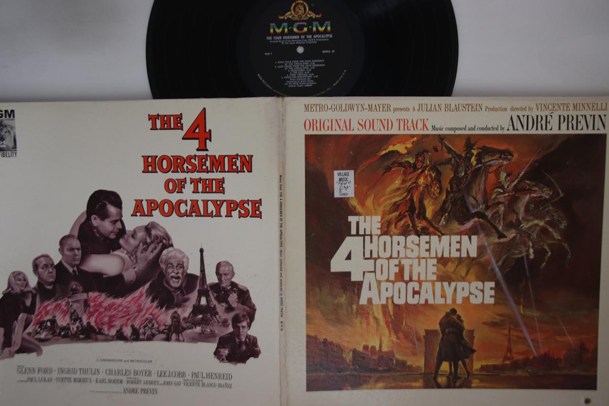 LP Record OST, ANDRE PREVIN - 4 Horsemen Of The Apocalypse E3993ST MGM 1962 US Soundtracks & Musicals Used
LP Record OST, ANDRE PREVIN - 4 Horsemen Of The Apocalypse E3993ST MGM 1962 US Soundtracks & Musicals Used