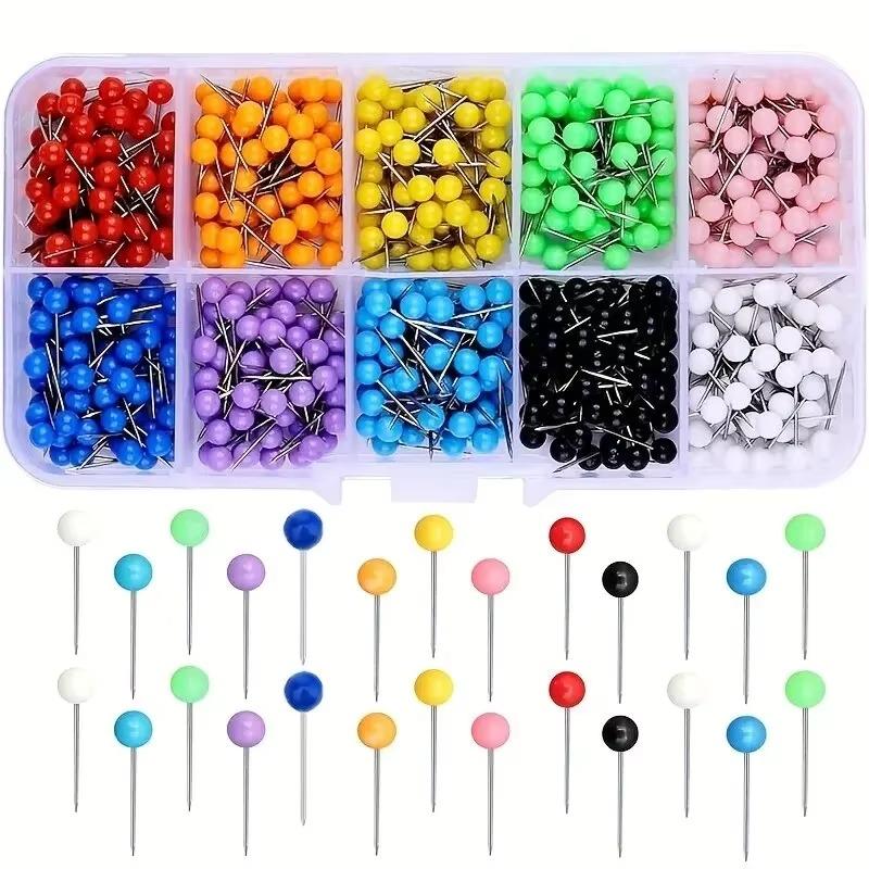 600pcs Pearl Light Locating Pins 10 Color DIY Patchwork Sewing Pins for Dressmakers Positioning Needle Garment Accessory 500pcs
600pcs Pearl Light Locating Pins 10 Color DIY Patchwork Sewing Pins for Dressmakers Positioning Needle Garment Accessory 500pcs