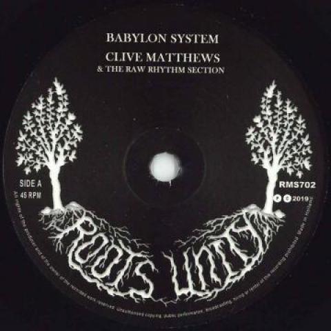 7inch Record CLIVE MATTHEWS, RAW RHYTHM SECTION - Babylon System / Version RMS702 Roots Unity 2019 Europe Reggae, Ska & Dub Used
7inch Record CLIVE MATTHEWS, RAW RHYTHM SECTION - Babylon System / Version RMS702 Roots Unity 2019 Europe Reggae, Ska & Dub Used