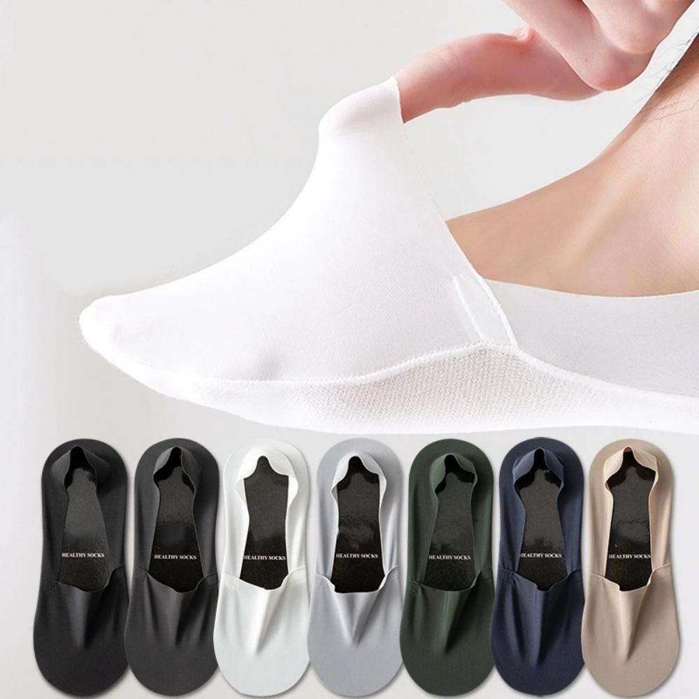 7 Pairs of Ice Silk Boat Socks for Men, Non-Slip, Non-Falling, Summer Thin Socks for Men, Shallow Mouth, Invisible, Traceless Low-Cut Socks One Size
7 Pairs of Ice Silk Boat Socks for Men, Non-Slip, Non-Falling, Summer Thin Socks for Men, Shallow Mouth, Invisible, Traceless Low-Cut Socks One Size
