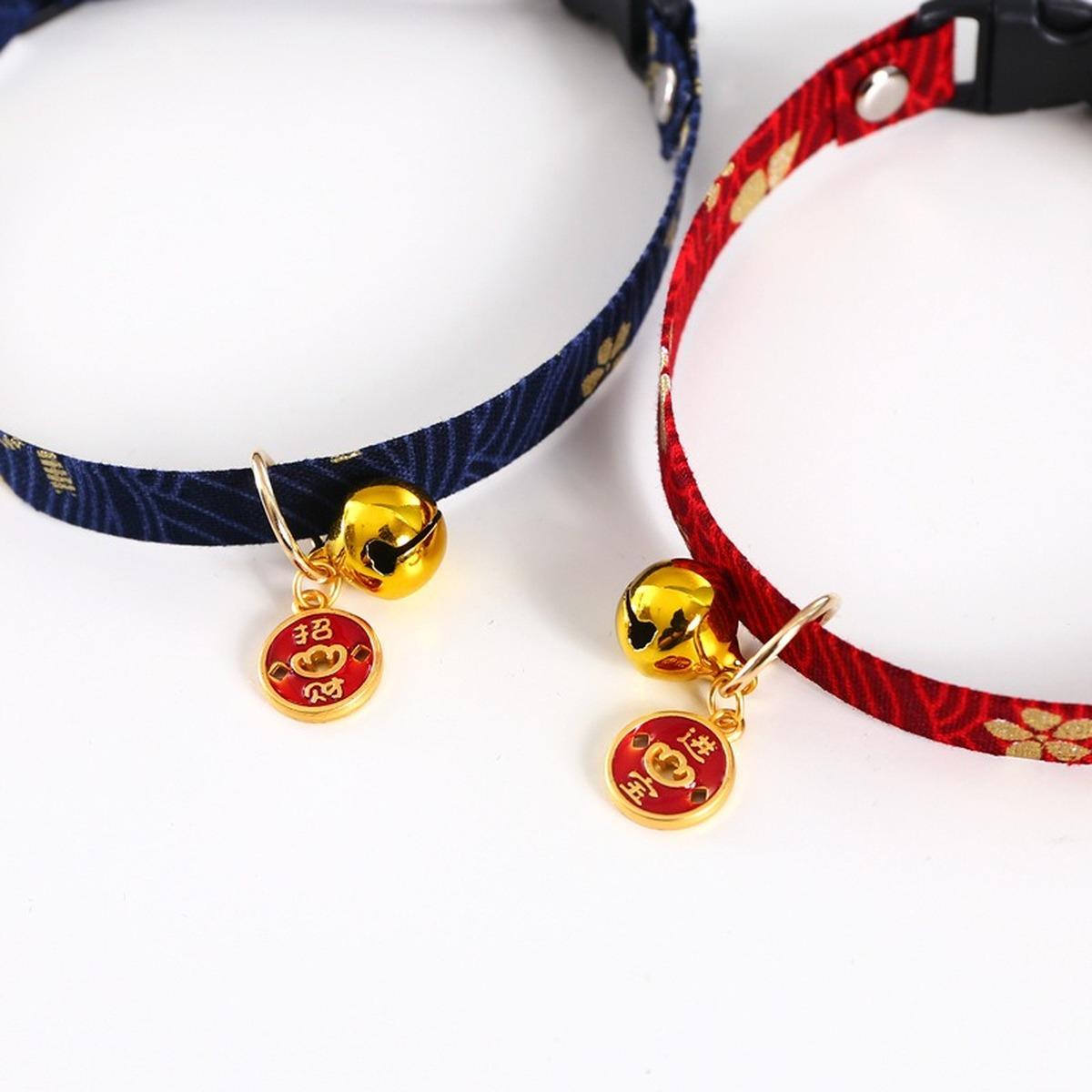New Chinese Style Cat Dog Collar Adjustable Pet Lucky Health Blessing Collar Necklace Embroidery Print Kitten Puppy Accessories
New Chinese Style Cat Dog Collar Adjustable Pet Lucky Health Blessing Collar Necklace Embroidery Print Kitten Puppy Accessories
