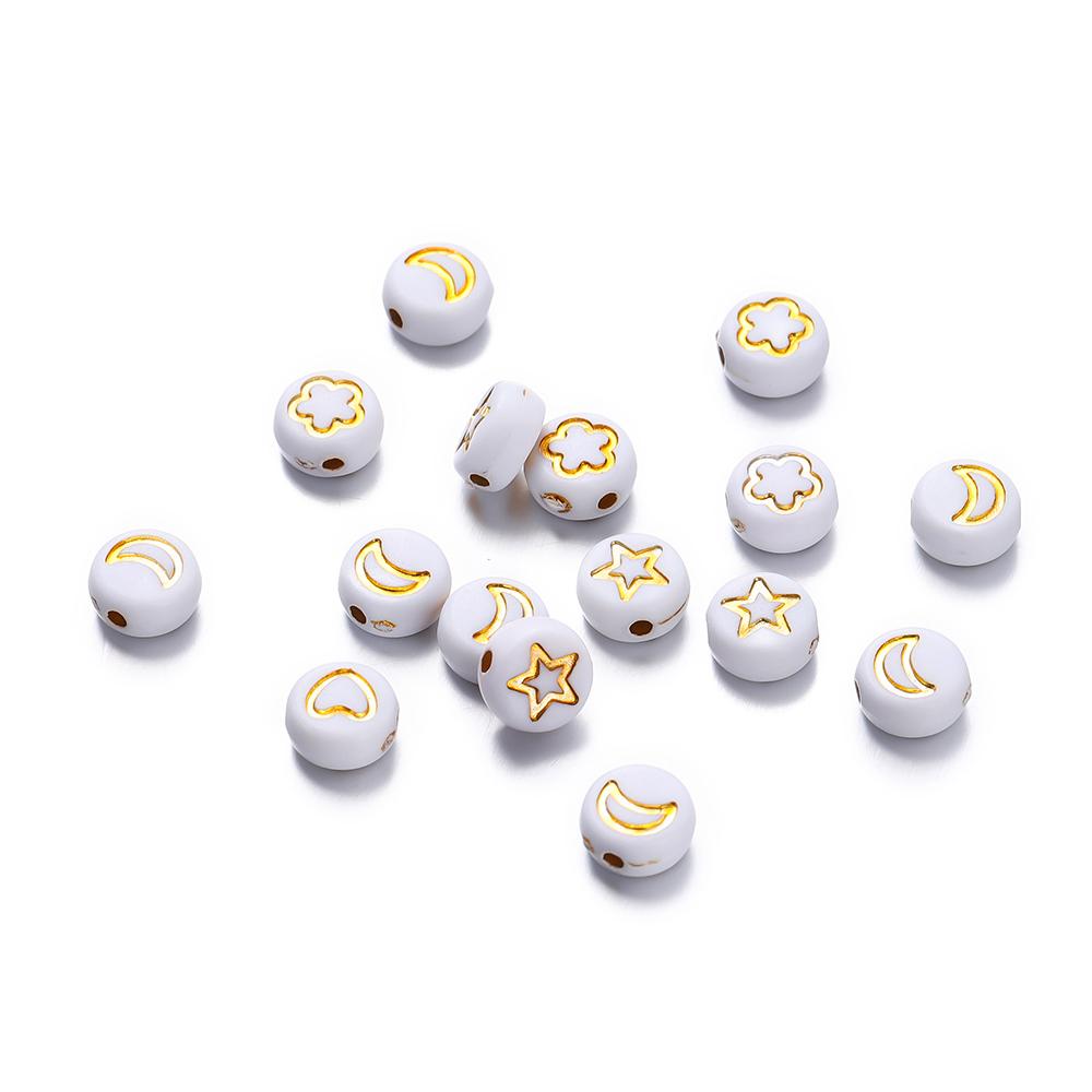50pcs Colorful Acrylic Heart Flower Beads Flat Round Spacer Loose Bead for Necklace Bracelet DIY Jewelry Making Accessories 7mm x 50pcs
50pcs Colorful Acrylic Heart Flower Beads Flat Round Spacer Loose Bead for Necklace Bracelet DIY Jewelry Making Accessories 7mm x 50pcs
