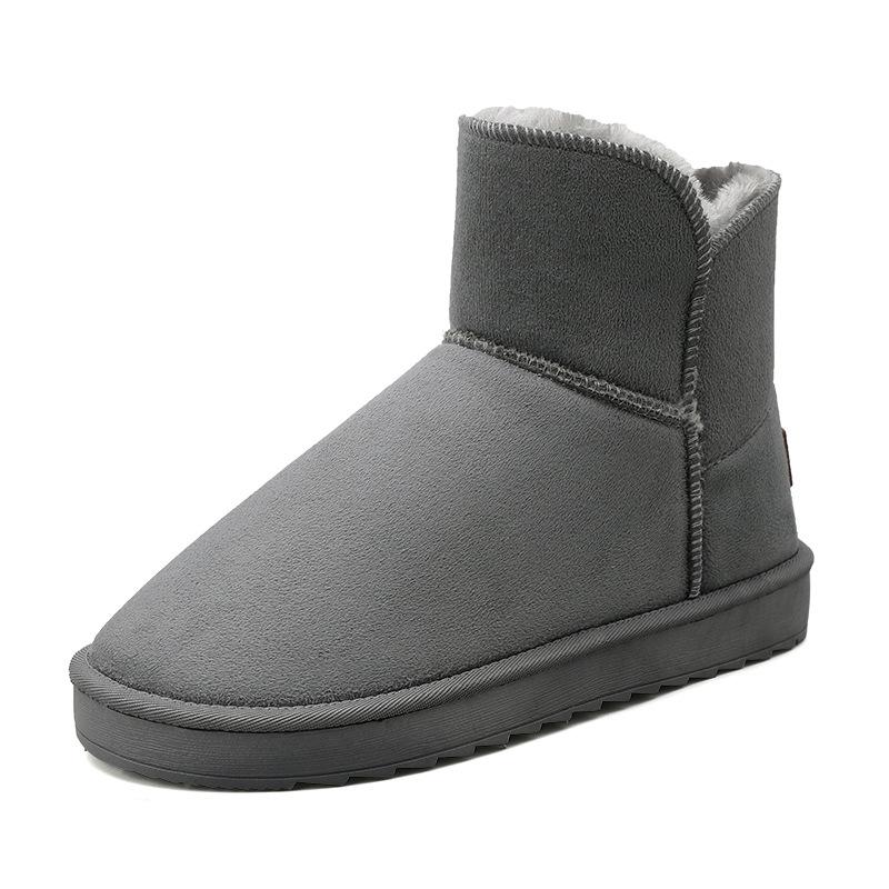 Winter parent-child snow boots solid color casual suede sewn cotton shoes couple style home one-pedal bread shoes 45
Winter parent-child snow boots solid color casual suede sewn cotton shoes couple style home one-pedal bread shoes 45