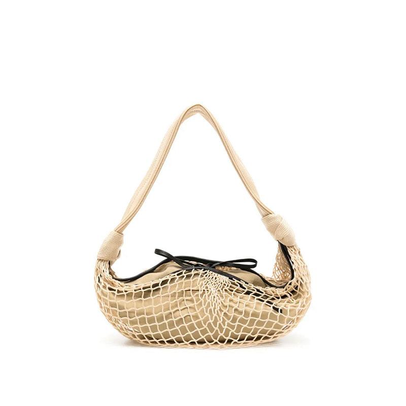 2025 New Woven Cow Horn Mesh Bag With Niche Design Single Shoulder Crossbody Bag Women s Fashionable And Casual Hand-held Fishing Net Bag 34.5x22.5x12cm
2025 New Woven Cow Horn Mesh Bag With Niche Design Single Shoulder Crossbody Bag Women s Fashionable And Casual Hand-held Fishing Net Bag 34.5x22.5x12cm