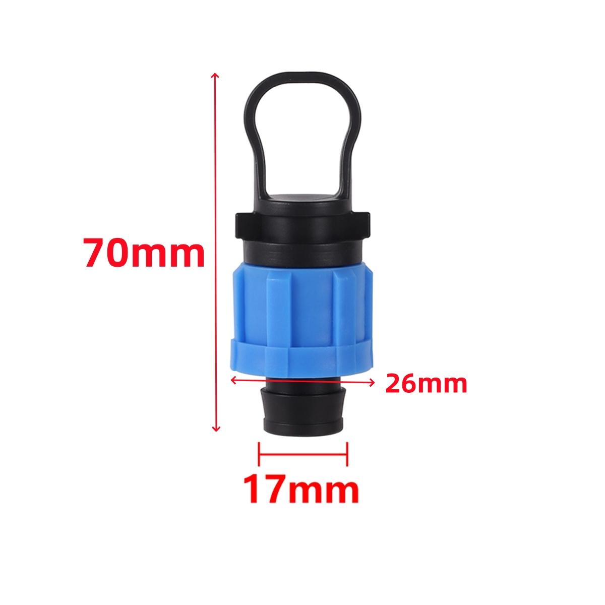 DN17mm Locking End Plug 5/8 (DN20mm) Pipe Embedded Patch-Type Micro Spray Drip Irrigation Tape Tail Plug Plastic Lock Cap 5Pcs
DN17mm Locking End Plug 5/8 (DN20mm) Pipe Embedded Patch-Type Micro Spray Drip Irrigation Tape Tail Plug Plastic Lock Cap 5Pcs