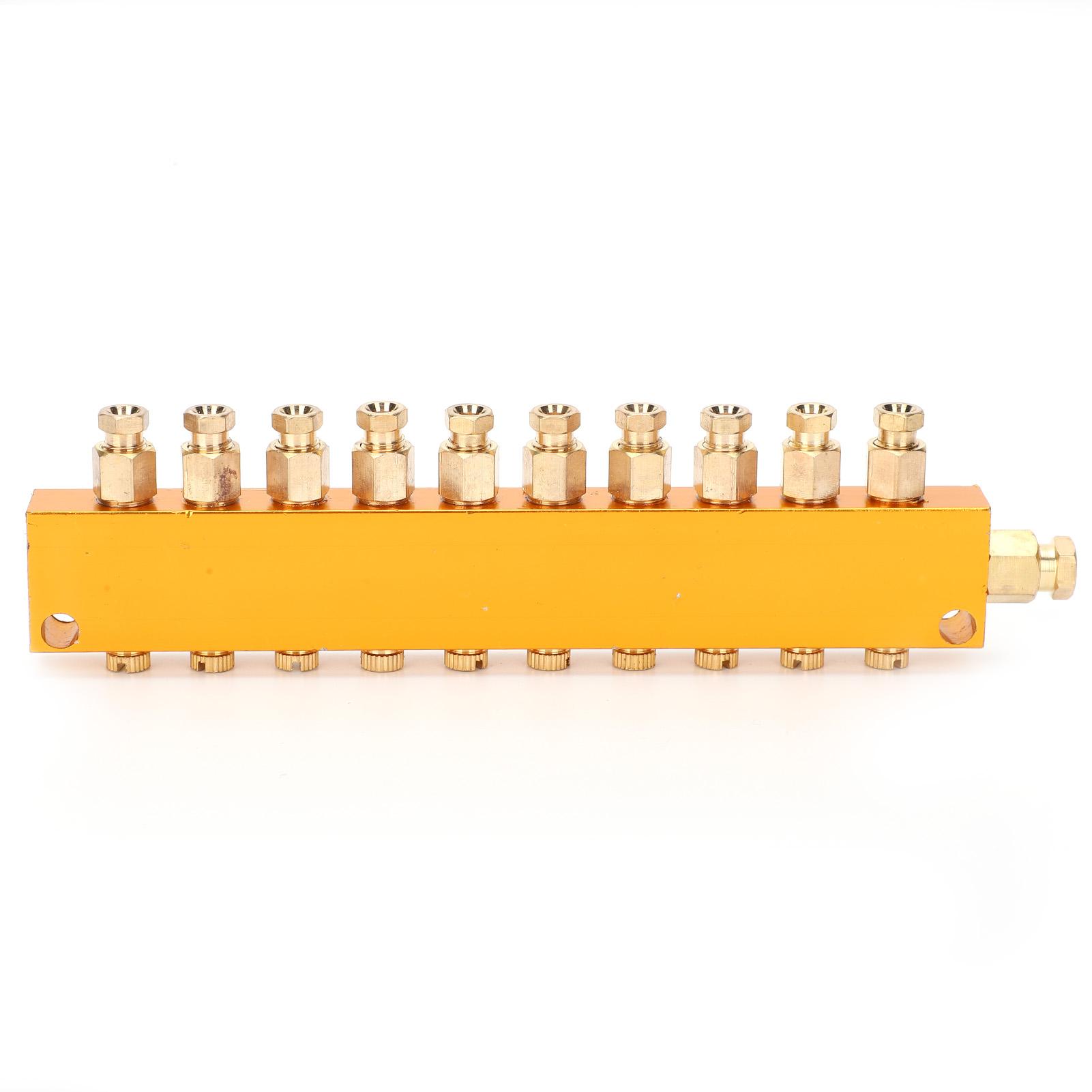 Oil Distributor Adjustable Lube Oil Piston Separator 1 Inlet 10 Outlet Lubrication System
Oil Distributor Adjustable Lube Oil Piston Separator 1 Inlet 10 Outlet Lubrication System