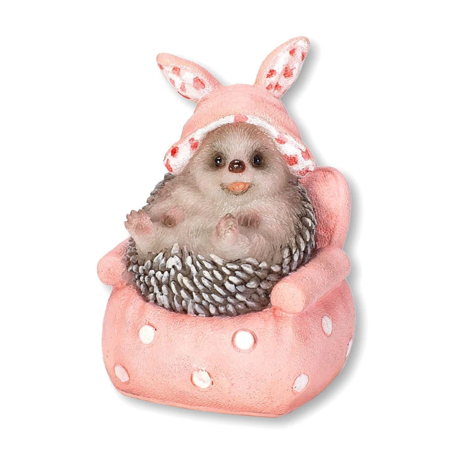 Ubia Hedgehog in a Rabbit Hat Relaxing on a 3 x x Animal Garden Cute H24065 Sofa, 2.8 4.2 cm, Figurine, Ornament, Decor, Realistic, Mouse,
Ubia Hedgehog in a Rabbit Hat Relaxing on a 3 x x Animal Garden Cute H24065 Sofa, 2.8 4.2 cm, Figurine, Ornament, Decor, Realistic, Mouse,