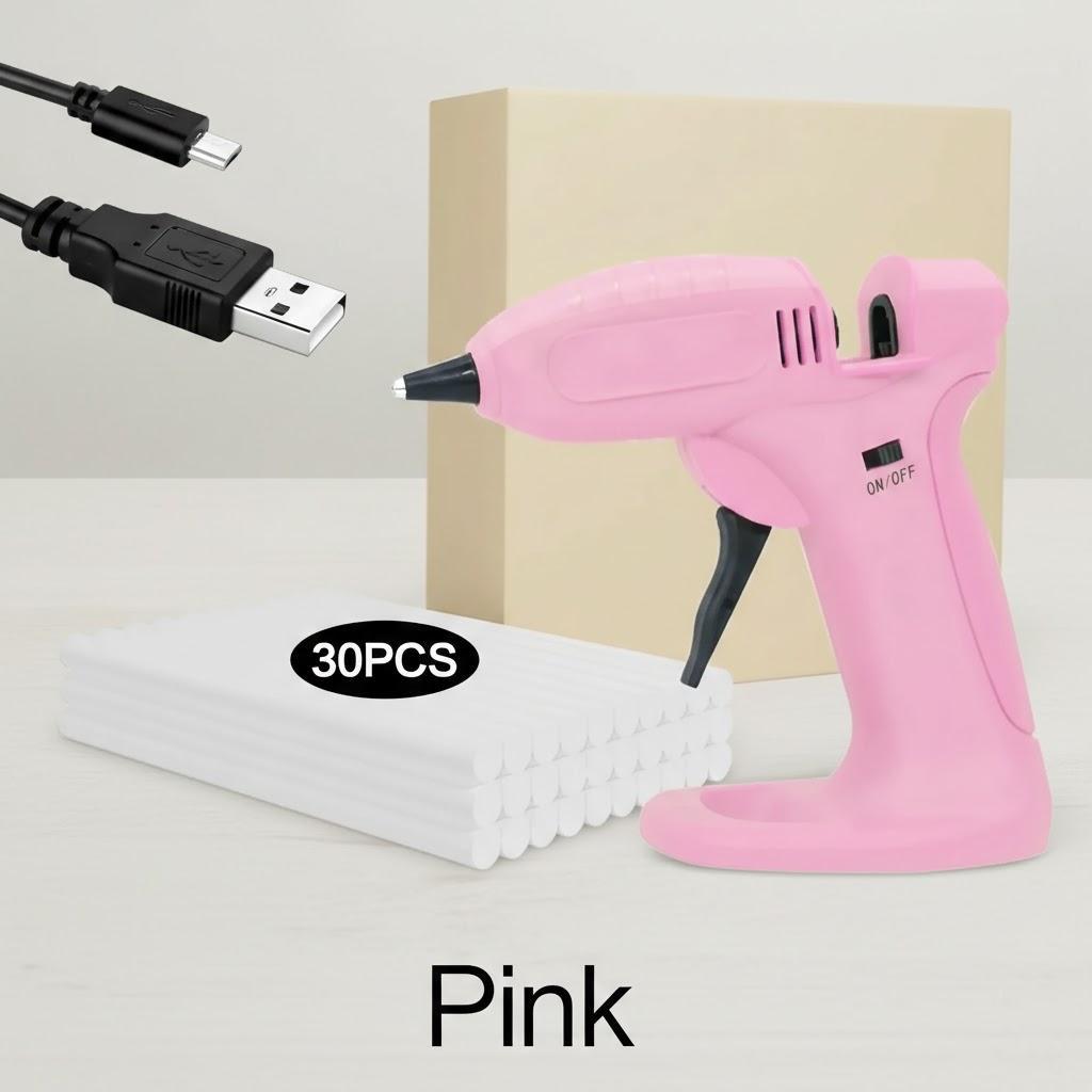 Rechargeable Cordless Glue Gun Portable Lightweight Design Smooth Glue Flow for DIY Projects Crafting Home Repairs рожевий
Rechargeable Cordless Glue Gun Portable Lightweight Design Smooth Glue Flow for DIY Projects Crafting Home Repairs рожевий