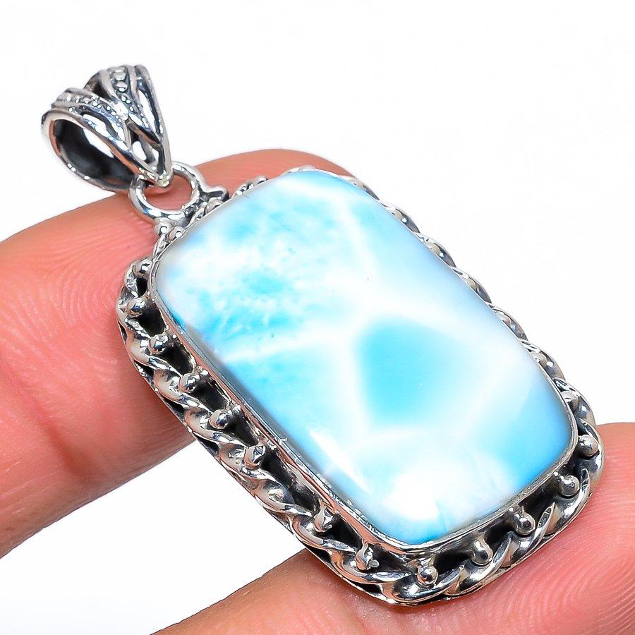 Подвеска из стерлингового серебра 925 пробы с драгоценным камнем Natural Republic Larimar 1,81 дюйма M2y49
Подвеска из стерлингового серебра 925 пробы с драгоценным камнем Natural Republic Larimar 1,81 дюйма M2y49