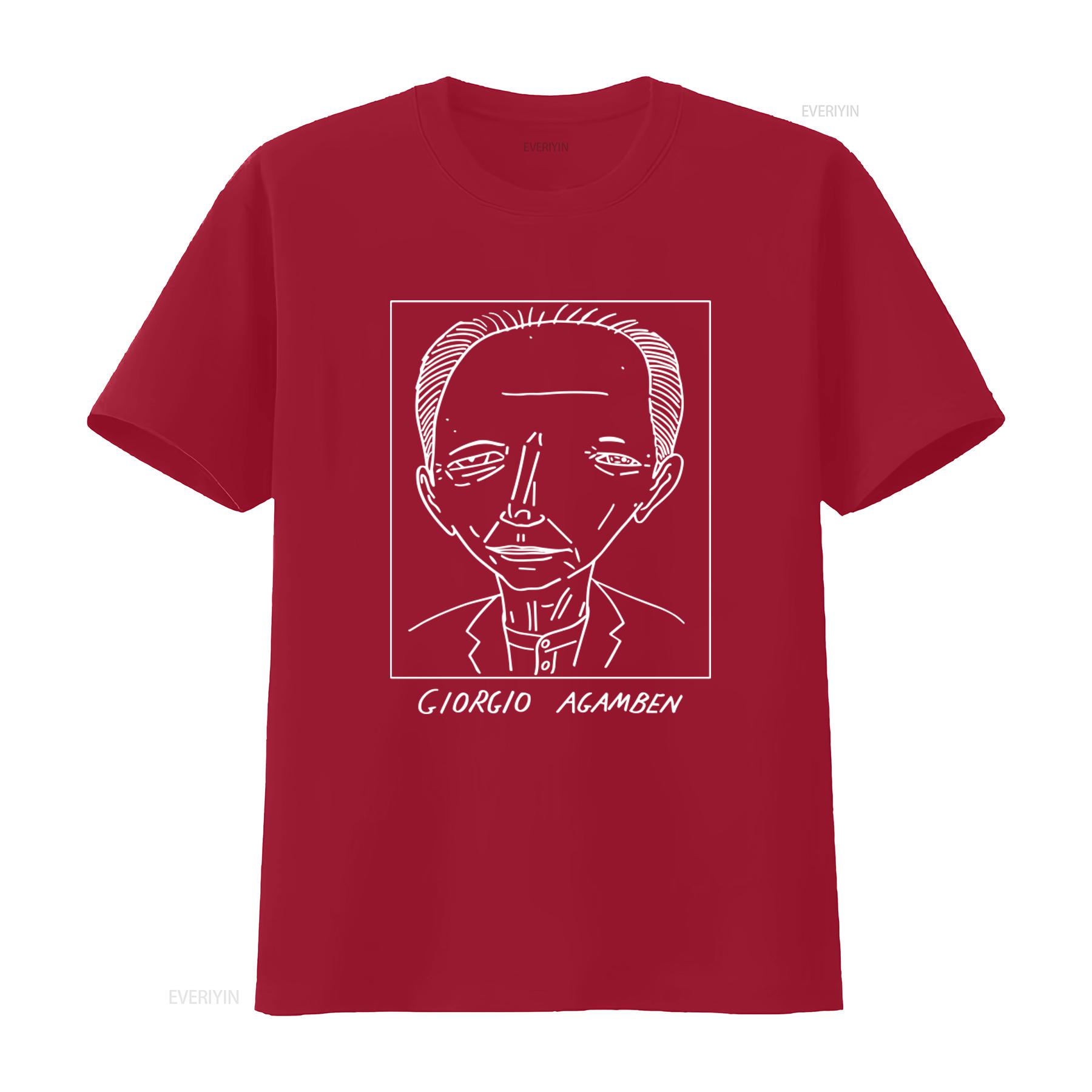 Badly Drawn Authors Giorgio Agamben T Shirt with Free Worldwide Delivery vintage Washed Top For Everyday Wear Stylish homme S
Badly Drawn Authors Giorgio Agamben T Shirt with Free Worldwide Delivery vintage Washed Top For Everyday Wear Stylish homme S