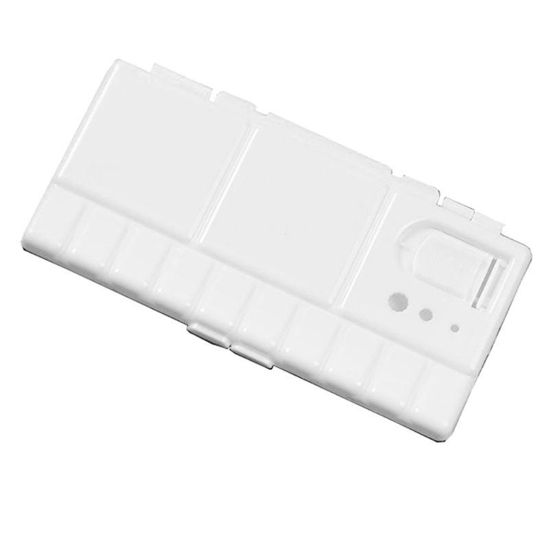 Белый пластиковый бокс-палитра для краски, лоток для акварели с 25 ячейками, откидная крышка, складной художественный инструмент, принадлежности
Белый пластиковый бокс-палитра для краски, лоток для акварели с 25 ячейками, откидная крышка, складной художественный инструмент, принадлежности