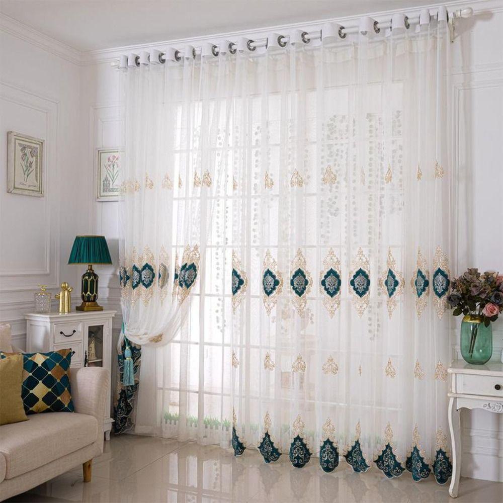 1PC Embroidered Sheer Curtains Light Filtering Window Curtains for Living Room Bedroom 52*63inch золотий
1PC Embroidered Sheer Curtains Light Filtering Window Curtains for Living Room Bedroom 52*63inch золотий