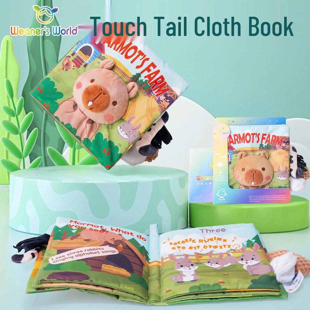 Interactive Tear-Proof 3D Tail Cloth Book: Early Education Cognitive Toy for Babies
Interactive Tear-Proof 3D Tail Cloth Book: Early Education Cognitive Toy for Babies