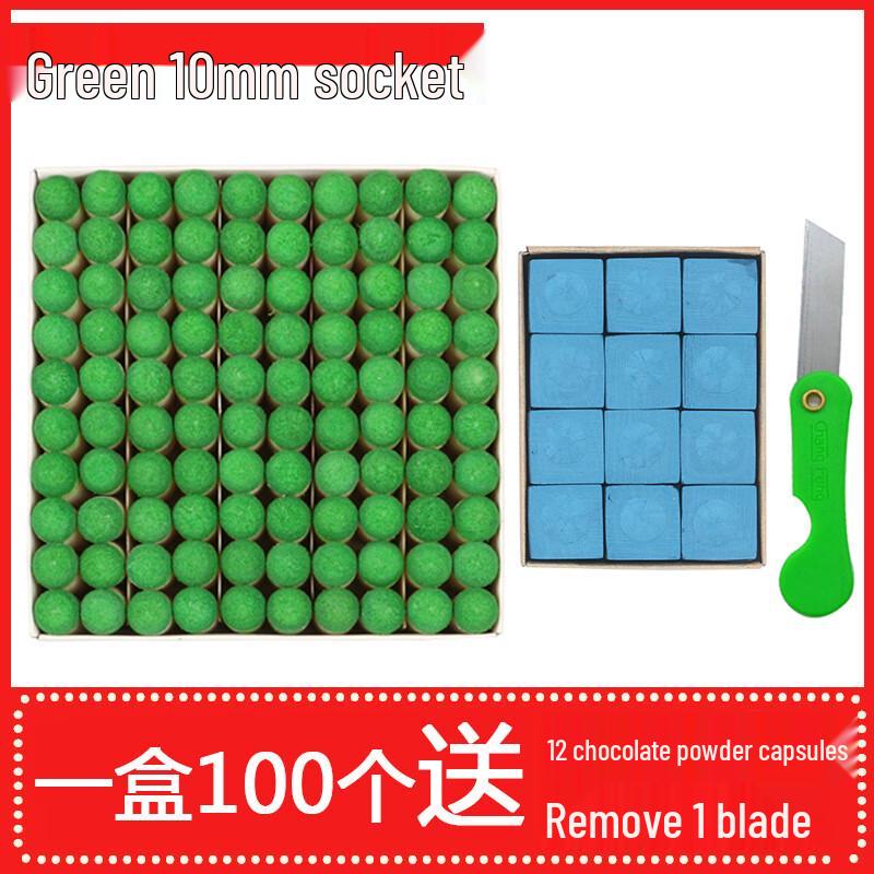 Junshi Billiard Cue Tips 10mm Green (100-Pack)
Junshi Billiard Cue Tips 10mm Green (100-Pack)