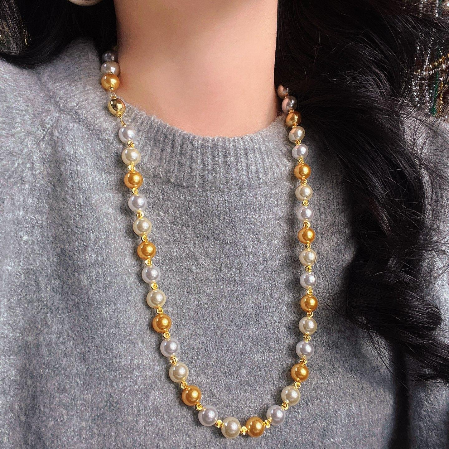 10Mm High Quality Mixed Color Artificial Crystal Pearl Necklace Neck Chain Sweater Chain Women S Pendant
10Mm High Quality Mixed Color Artificial Crystal Pearl Necklace Neck Chain Sweater Chain Women S Pendant