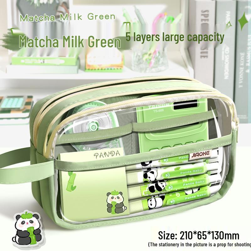 Прозрачный многослойный пенал: Органайзер для канцелярских товаров большой вместимости для учеников средней школы
Прозрачный многослойный пенал: Органайзер для канцелярских товаров большой вместимости для учеников средней школы