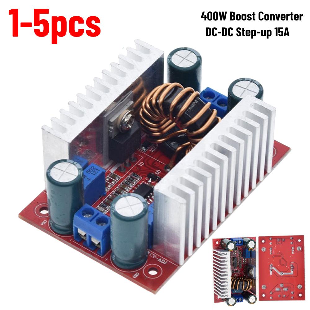 DC-DC 400W 15A Step-up Boost Converter 8.5-50V to 10-60V Voltage Charger Step Up Module Constant Current Power Supply LED Driver
DC-DC 400W 15A Step-up Boost Converter 8.5-50V to 10-60V Voltage Charger Step Up Module Constant Current Power Supply LED Driver
