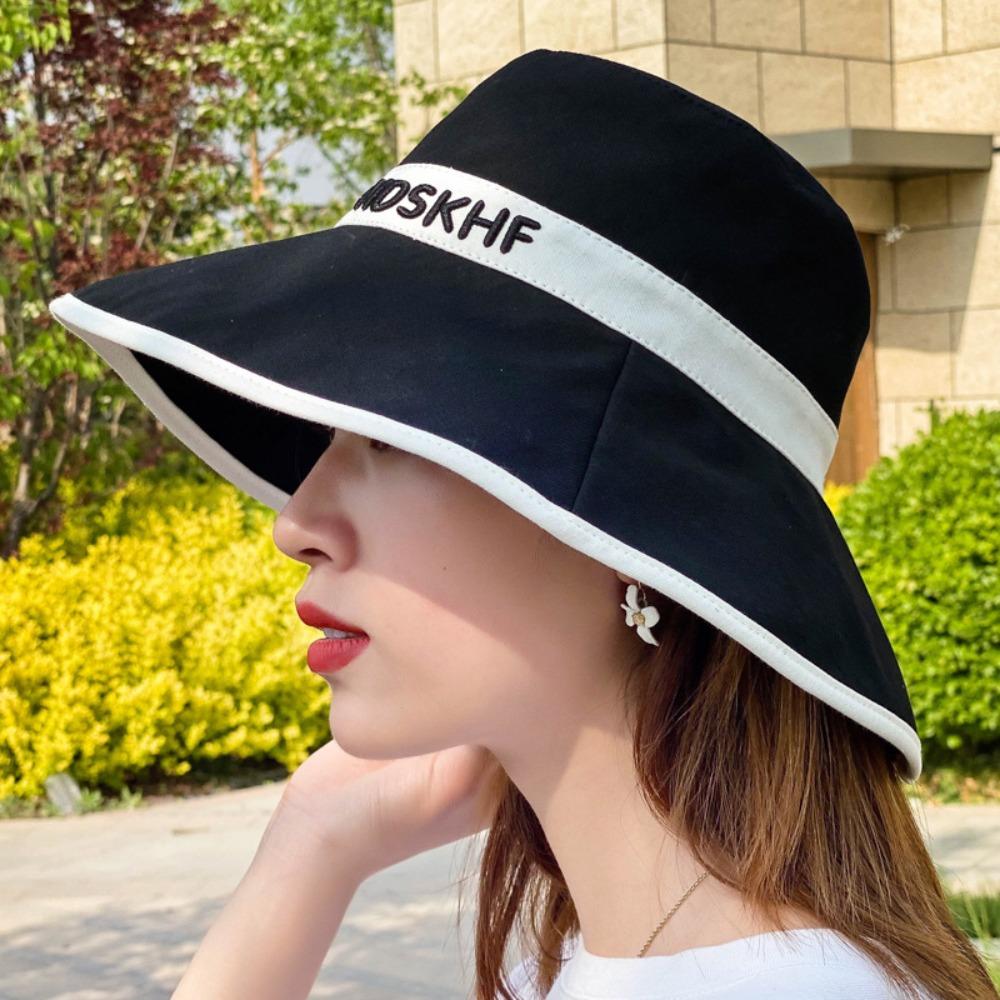 Letter Embroidery Fisherman Hat Versatile Sunscreen and Shading Hat Fishing Cap Outdoor Sports 
Letter Embroidery Fisherman Hat Versatile Sunscreen and Shading Hat Fishing Cap Outdoor Sports