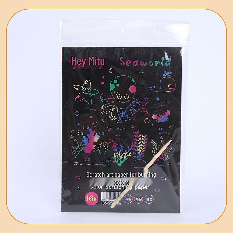 A4 Children s Colorful Scratch Art Paper: Wax and Sand Painting Pad for Primary School Students
A4 Children s Colorful Scratch Art Paper: Wax and Sand Painting Pad for Primary School Students