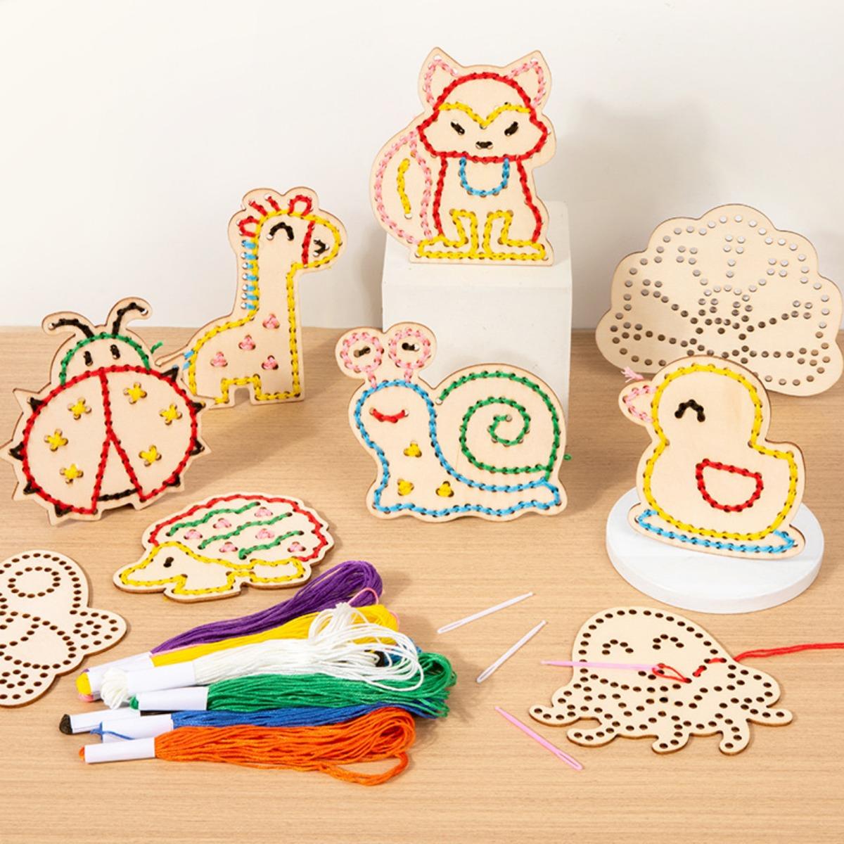 Wooden Lacing Cards Cleboen Montessori Toys for Toddlers Kids Crafts | Preschool різнокольоровий
Wooden Lacing Cards Cleboen Montessori Toys for Toddlers Kids Crafts | Preschool різнокольоровий