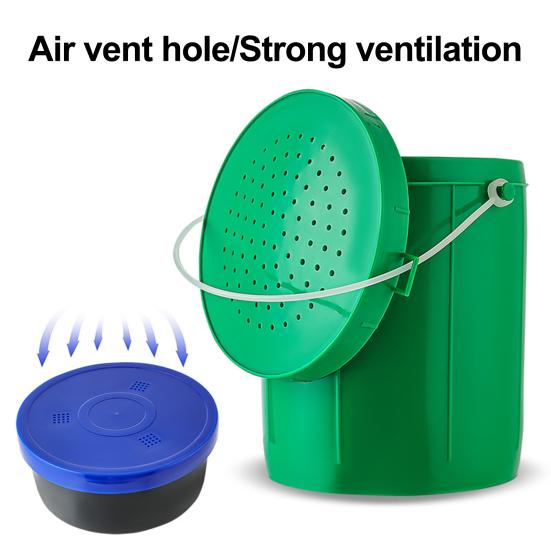 Fishing Bait Bucket with Handle Large Capacity Portable Breathable Earthworm Maggot Worm Lures Container Fishing Tackle
Fishing Bait Bucket with Handle Large Capacity Portable Breathable Earthworm Maggot Worm Lures Container Fishing Tackle