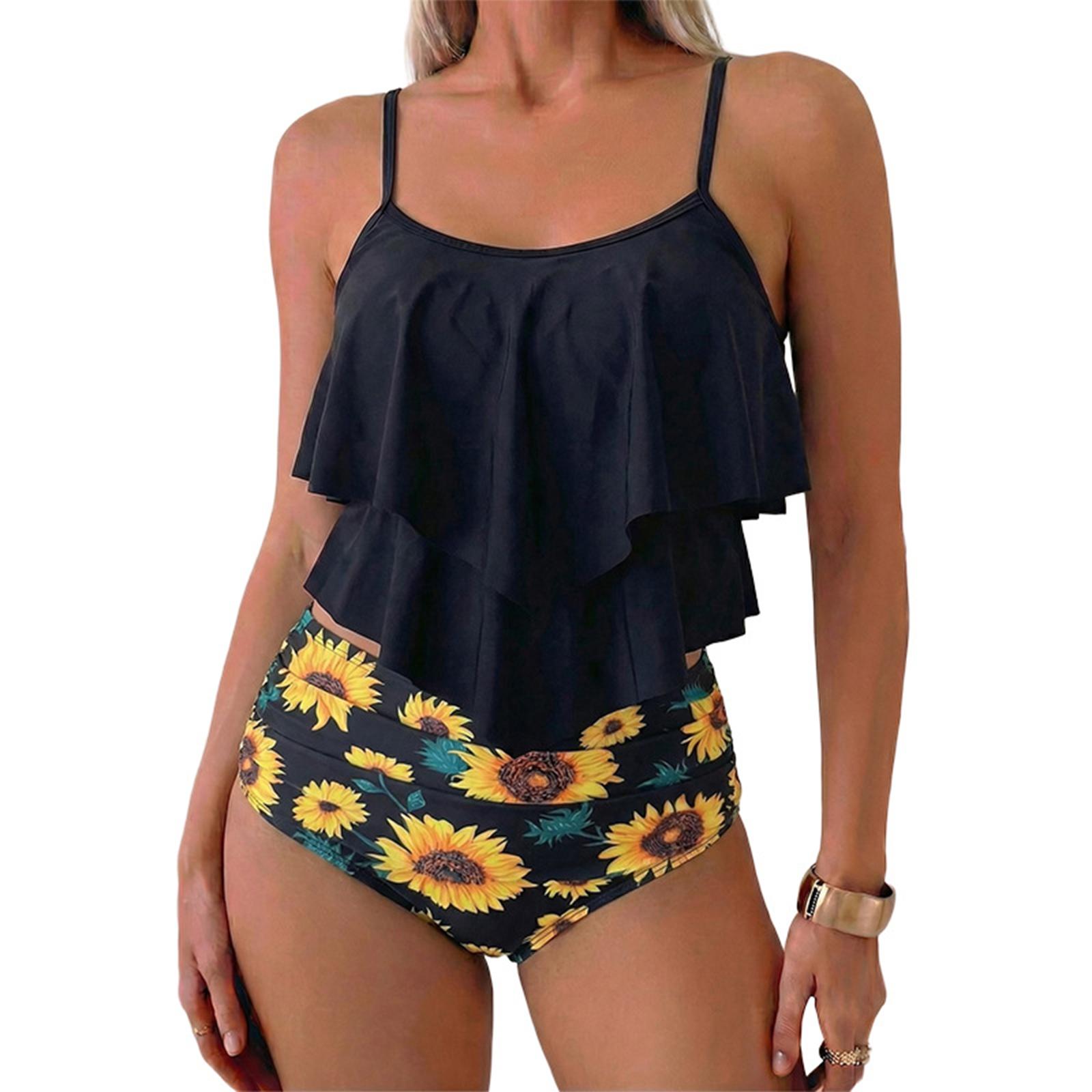 Women’s Two Piece Swimsuit Ruffle Tankini Top with Adjustable Straps and High Waist Floral Printed Bottoms XXL жовтий
Women’s Two Piece Swimsuit Ruffle Tankini Top with Adjustable Straps and High Waist Floral Printed Bottoms XXL жовтий