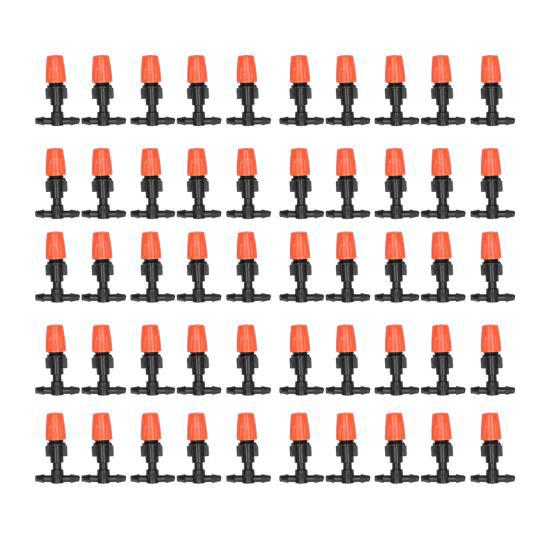 50Pcs Tee Connectors with Orange Adjustable Micro Atomizing Nozzles for Garden Greenhouse Irrigation
50Pcs Tee Connectors with Orange Adjustable Micro Atomizing Nozzles for Garden Greenhouse Irrigation