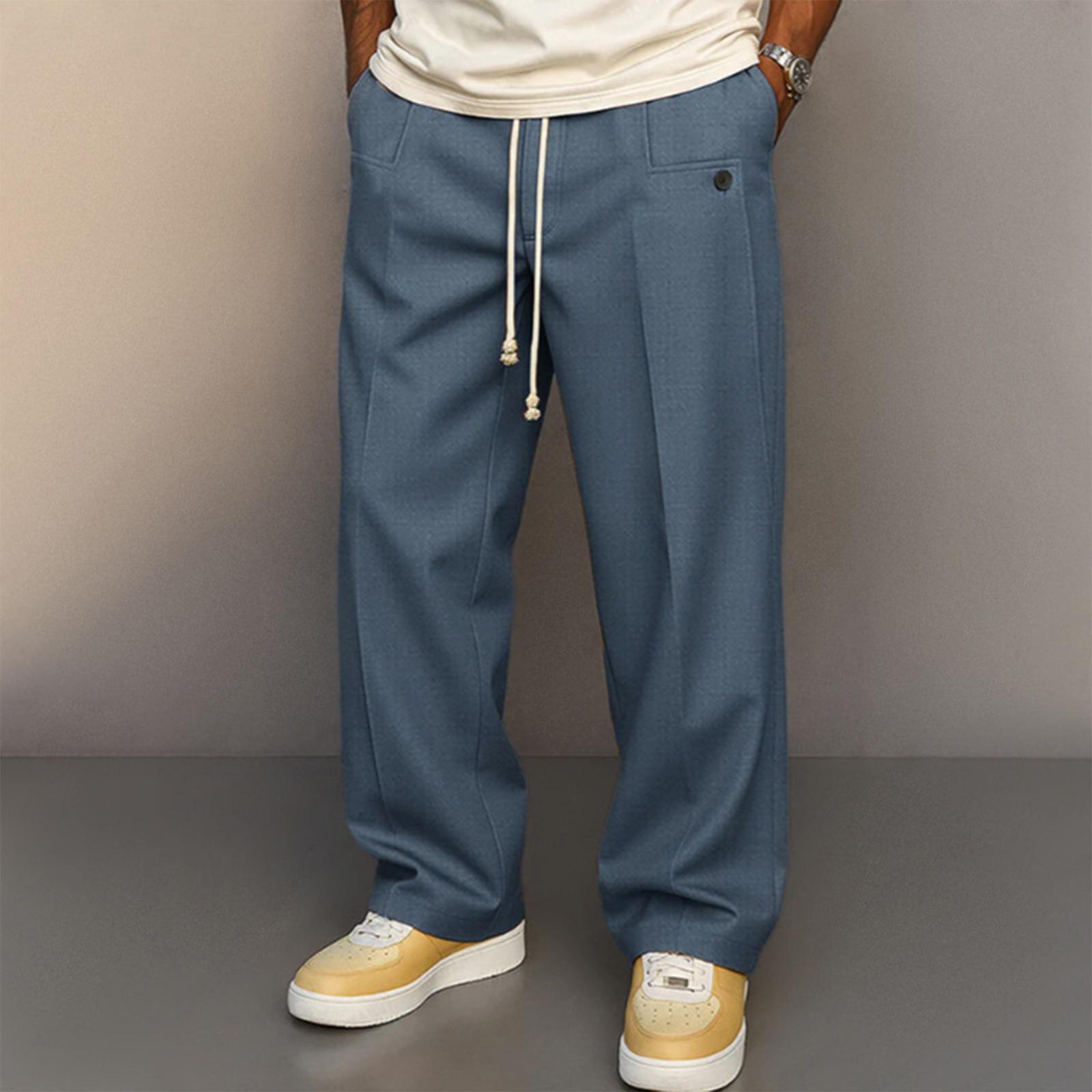 Men s Drawstring Elastic Waist Baggy Sweatpants Loose Wide Leg Long Pants With Pocket XL
Men s Drawstring Elastic Waist Baggy Sweatpants Loose Wide Leg Long Pants With Pocket XL