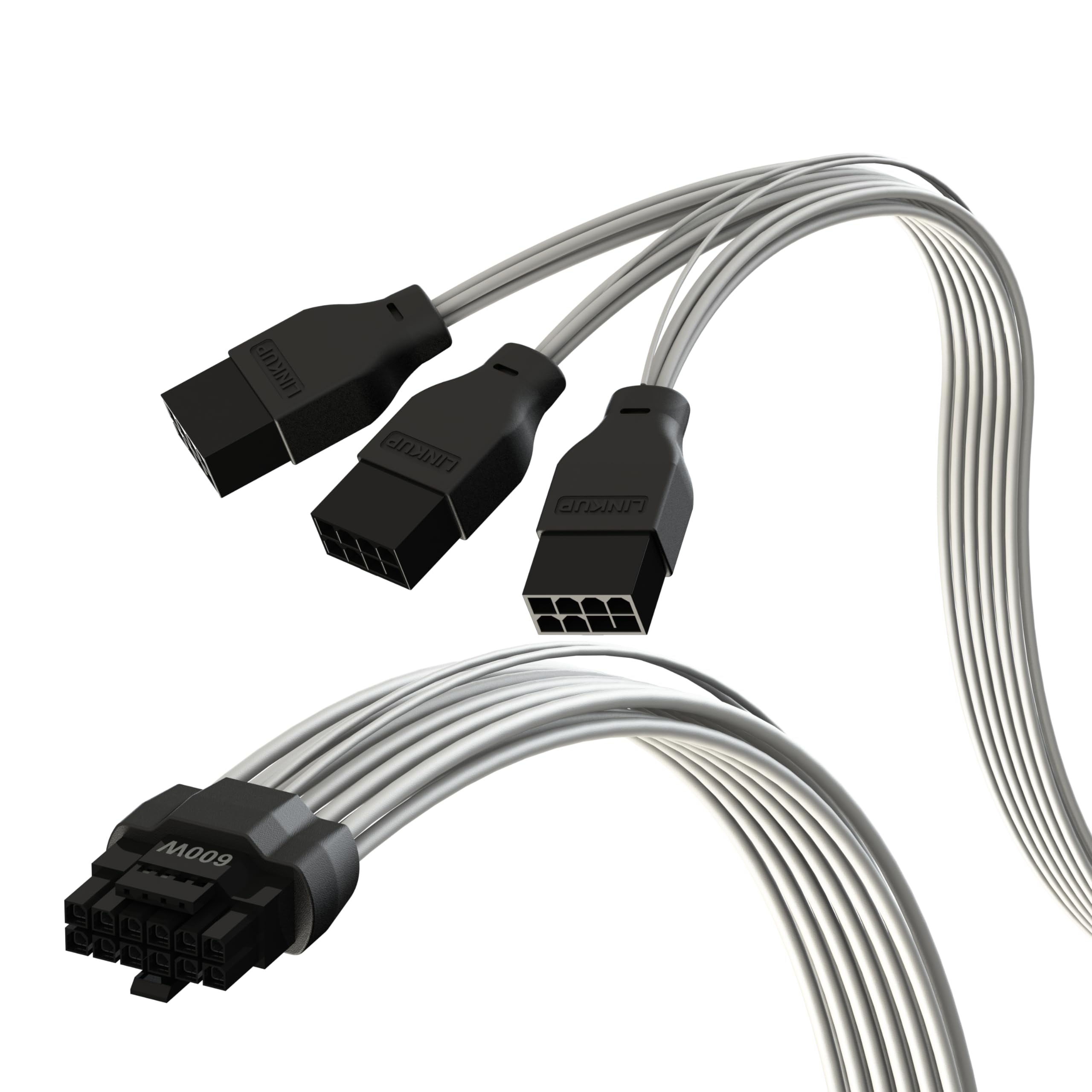 LINKUP AVA PCIE 16Pin High Current Power Cable PE Type 3x8Pin for PCIE PSU Compatible with RTX40 and RTX30 FE GPUs 40cm White - 5.0 (12+4) 16AWG,
LINKUP AVA PCIE 16Pin High Current Power Cable PE Type 3x8Pin for PCIE PSU Compatible with RTX40 and RTX30 FE GPUs 40cm White - 5.0 (12+4) 16AWG,