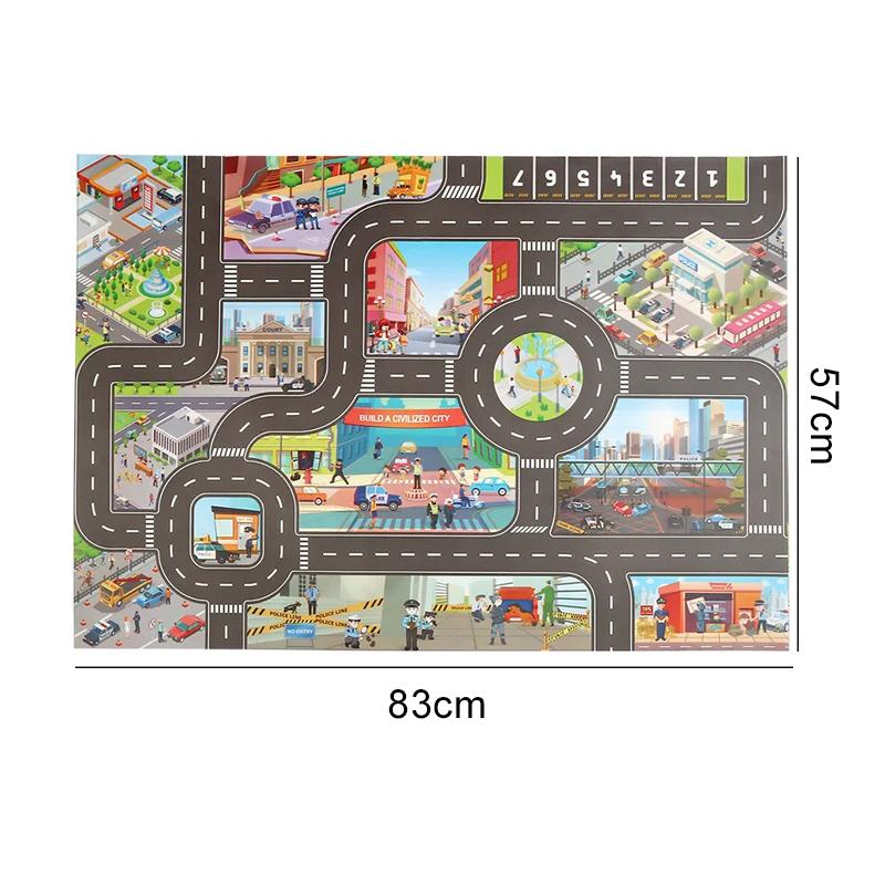 1pc Rug 83x57cm Cartoon City Traffic Map Foldable Non-Slip Playmat Cute Pattern for Party Gathering Festival Decoration TMZ
1pc Rug 83x57cm Cartoon City Traffic Map Foldable Non-Slip Playmat Cute Pattern for Party Gathering Festival Decoration TMZ