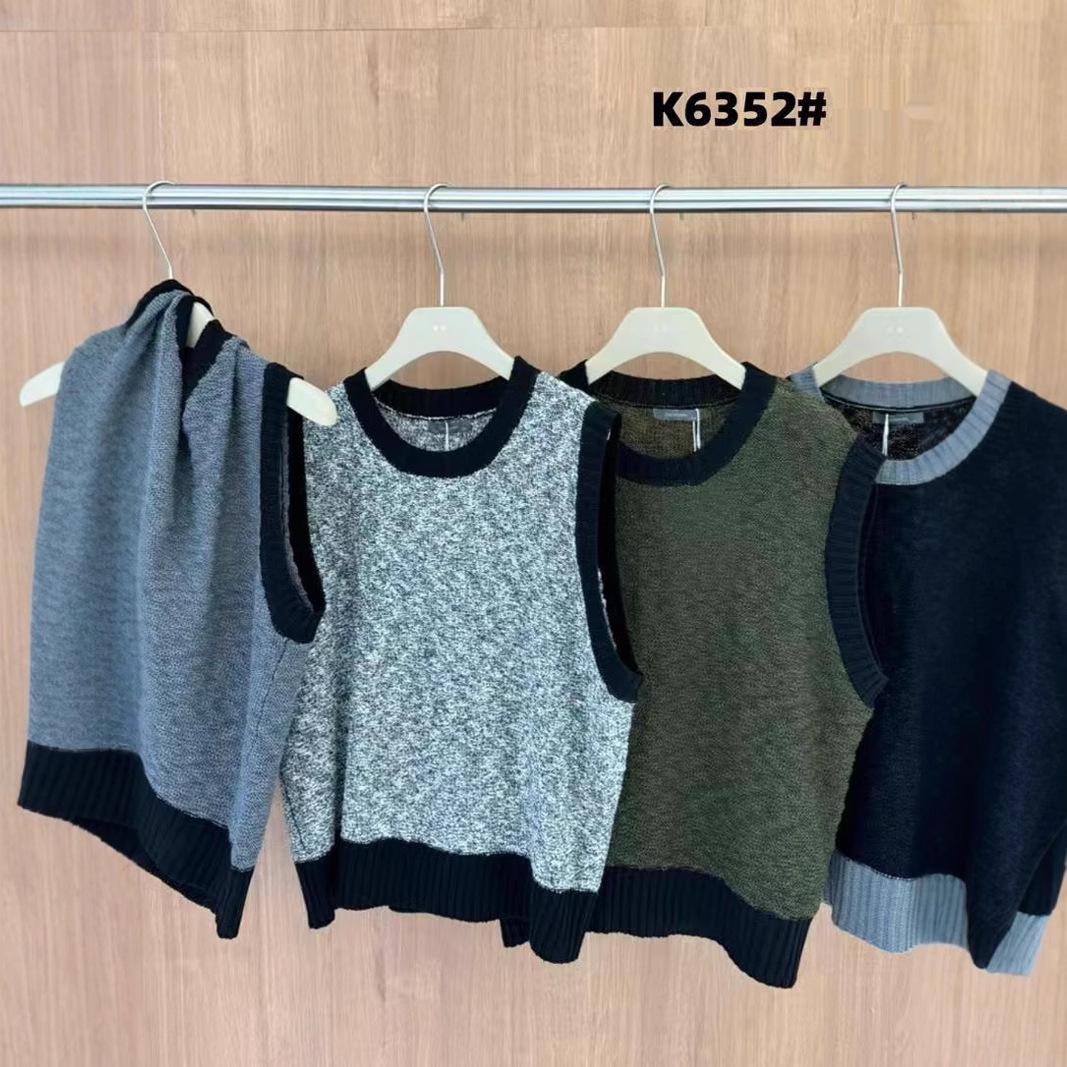 Becabeau Women s Loose Plus Size Spring Korean-Style Knitted Vest Light Gray Mixed Black and White
Becabeau Women s Loose Plus Size Spring Korean-Style Knitted Vest Light Gray Mixed Black and White