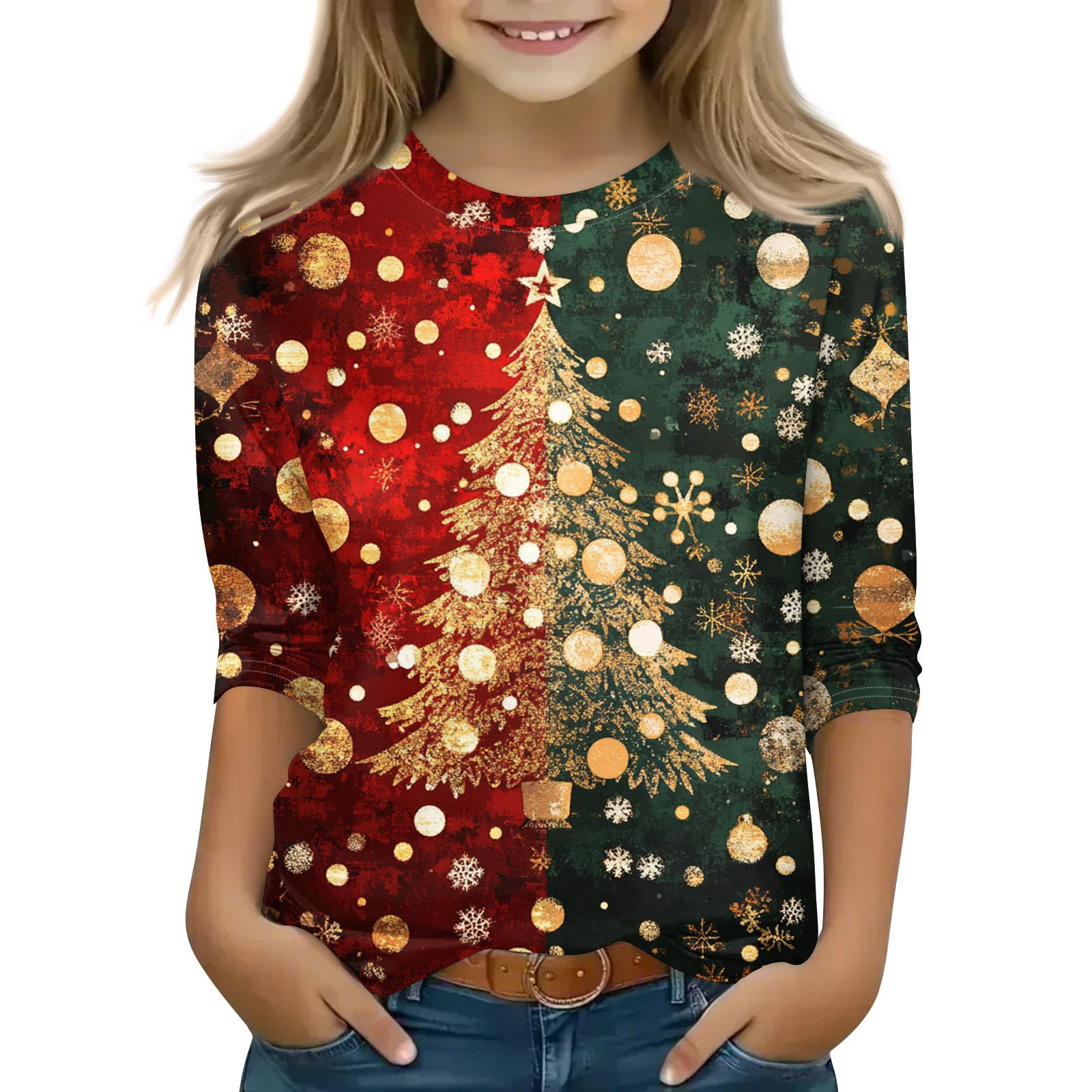 Рождественские топы с принтом для девочек-подростков 4-11 лет, футболки с круглым вырезом и рукавами 3/4, модные топы, нарядные футболки 160 арбуз красный
Рождественские топы с принтом для девочек-подростков 4-11 лет, футболки с круглым вырезом и рукавами 3/4, модные топы, нарядные футболки 160 арбуз красный