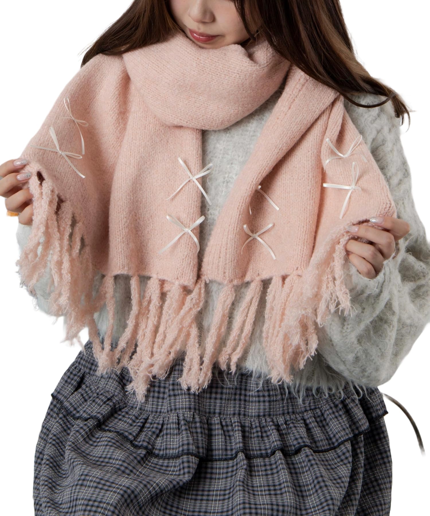 WEGO Knit Scarf with Adult Girly Blanket for Middle and High School Uniform Size Light Pink Ribbon, Students, Students, Gift, Women s, F,
WEGO Knit Scarf with Adult Girly Blanket for Middle and High School Uniform Size Light Pink Ribbon, Students, Students, Gift, Women s, F,