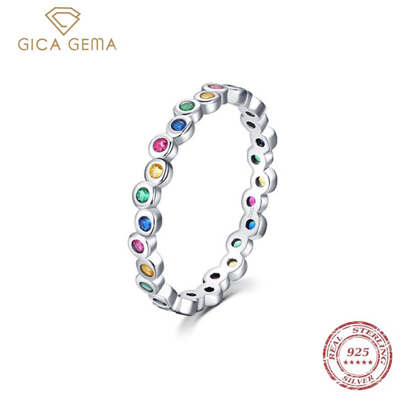 Gica Gema из стерлингового серебра 925 пробы, модное радужное красочное кольцо с цирконием на палец для женщин, роскошное сверкающее CZ ювелирное изделие, подарок Anillo
Gica Gema из стерлингового серебра 925 пробы, модное радужное красочное кольцо с цирконием на палец для женщин, роскошное сверкающее CZ ювелирное изделие, подарок Anillo