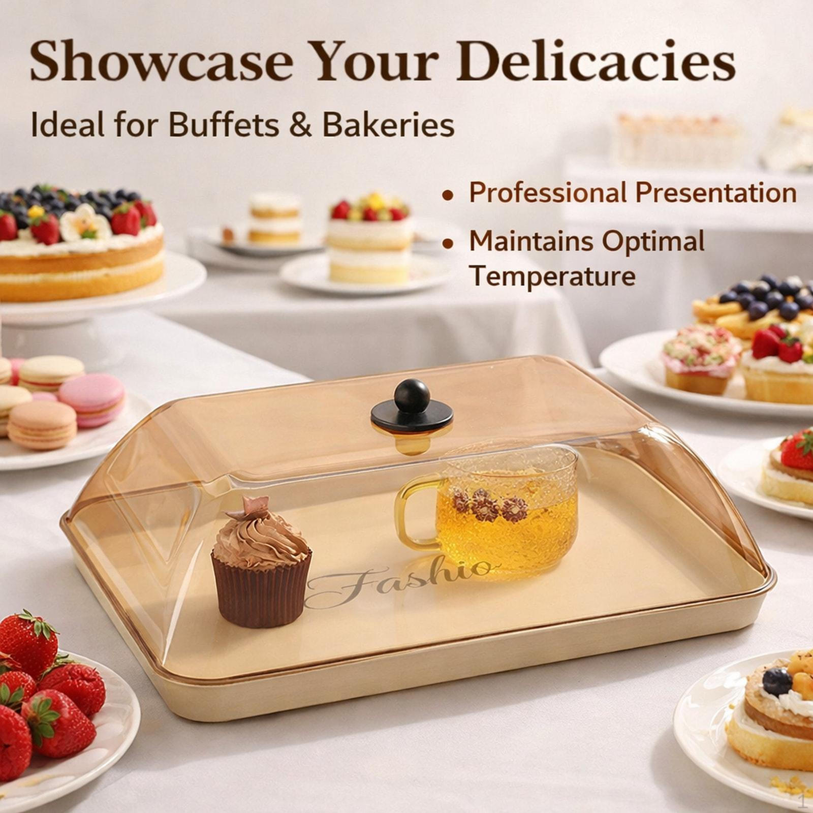 Cake Stand with Multifunctional Lid Transparent Serving Tray Pastry Display for Indoor Outdoor бурштин
Cake Stand with Multifunctional Lid Transparent Serving Tray Pastry Display for Indoor Outdoor бурштин