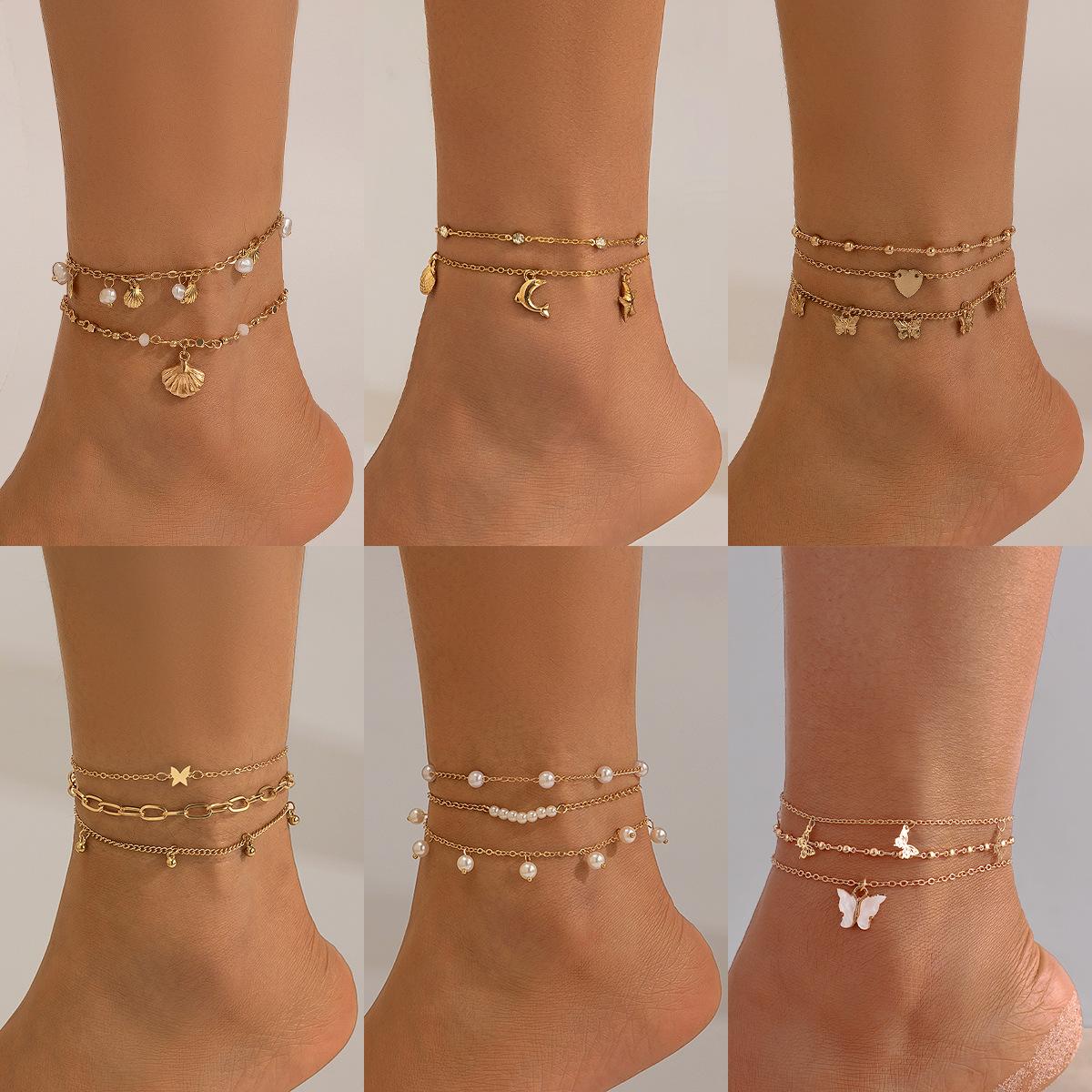 Beach Anklet Star Butterfly Chain Imitation Pearl Foot Chain Ocean Wind Shell Dolphin Foot Ornament See details
Beach Anklet Star Butterfly Chain Imitation Pearl Foot Chain Ocean Wind Shell Dolphin Foot Ornament See details
