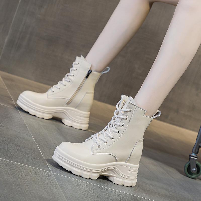 Women s shoes autumn and winter new muffin bottom thick-soled slope heel heightened high-top casual lace-up short boots women s tide 34
Women s shoes autumn and winter new muffin bottom thick-soled slope heel heightened high-top casual lace-up short boots women s tide 34