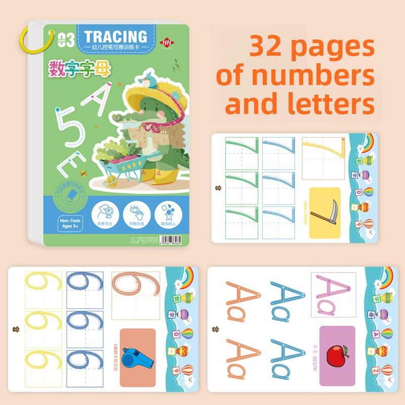 Стираемая тетрадь для практики письма для детей, калька для дошкольников, листы для письма от руки для раннего обучения, интерактивные учебные инструменты 4 whiteboard pens +1 eraser
Стираемая тетрадь для практики письма для детей, калька для дошкольников, листы для письма от руки для раннего обучения, интерактивные учебные инструменты 4 whiteboard pens +1 eraser