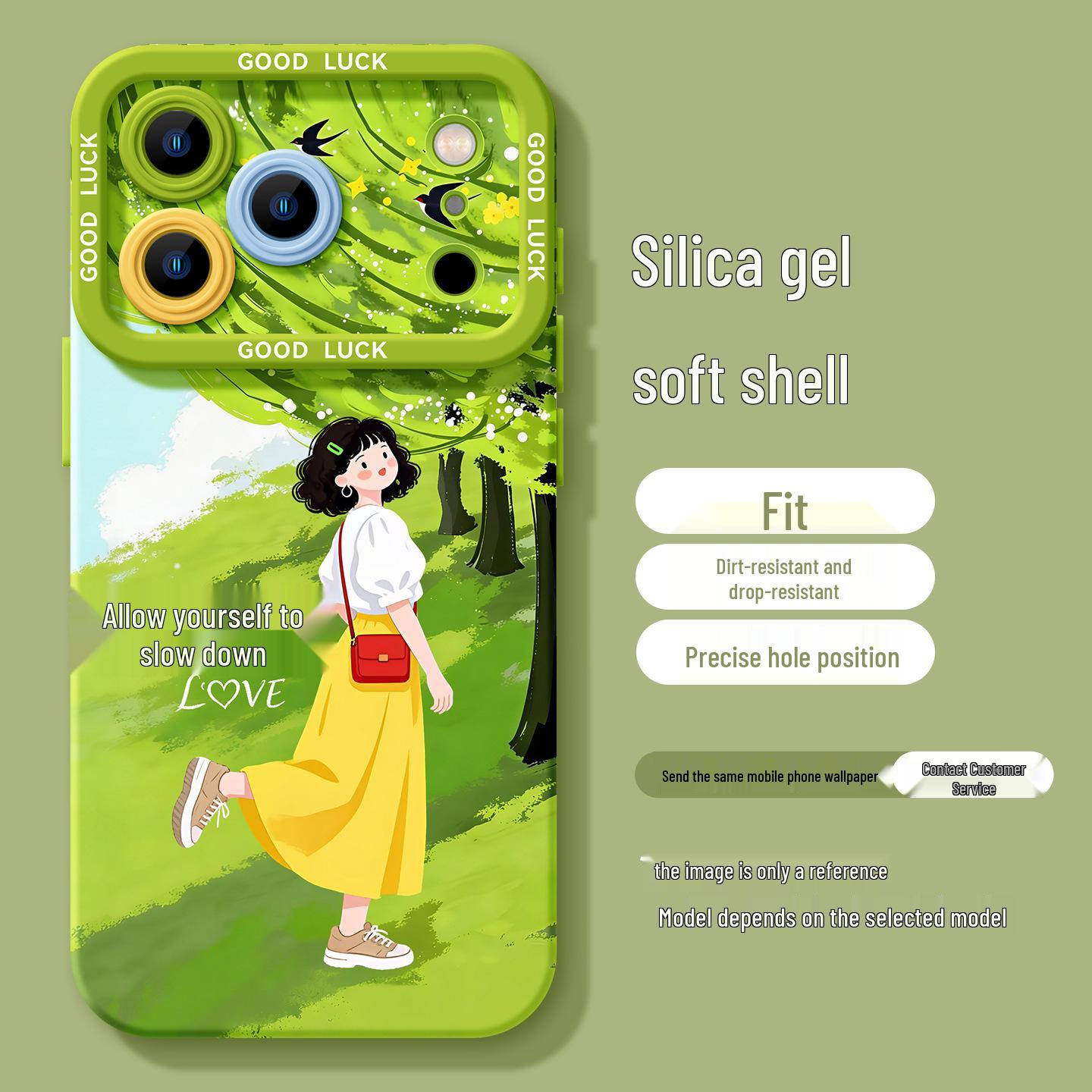 Spring Girl Silicone Phone Case with Lanyard, Compatible with iPhone 17, 16 Pro Max, 15, 14, 13 – Fresh Style iPhone 16 Pro
Spring Girl Silicone Phone Case with Lanyard, Compatible with iPhone 17, 16 Pro Max, 15, 14, 13 – Fresh Style iPhone 16 Pro